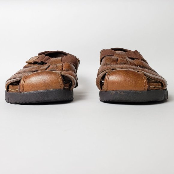 Earth Spirit Gelron 2000 Fisherman 2513067 Brown Leather Sandals, Mens Sz 8 - Picture 7 of 12